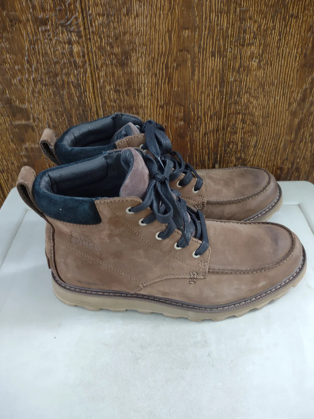 Sorel Men' Madson II Moc Toe Waterproof Boot Sz 9.5